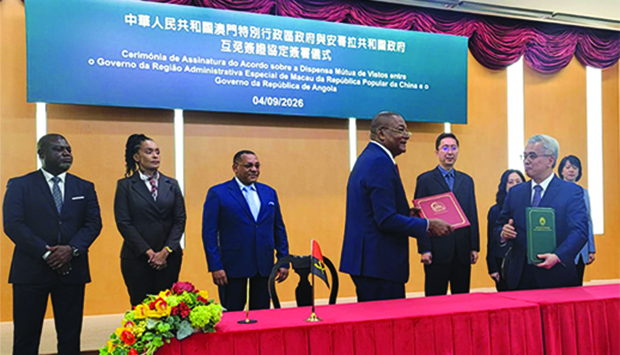 Angolanos poderão entrar em Macau sem visto por até 30 dias